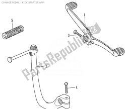 CHANGE PEDAL - KICK STARTER ARM