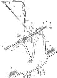 BRAKE PEDAL - MAIN STAND