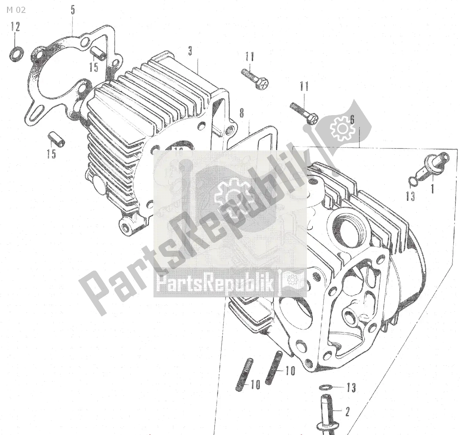 Todas las partes para M 02 de Honda CF 50 Chaly 1950 - 2023
