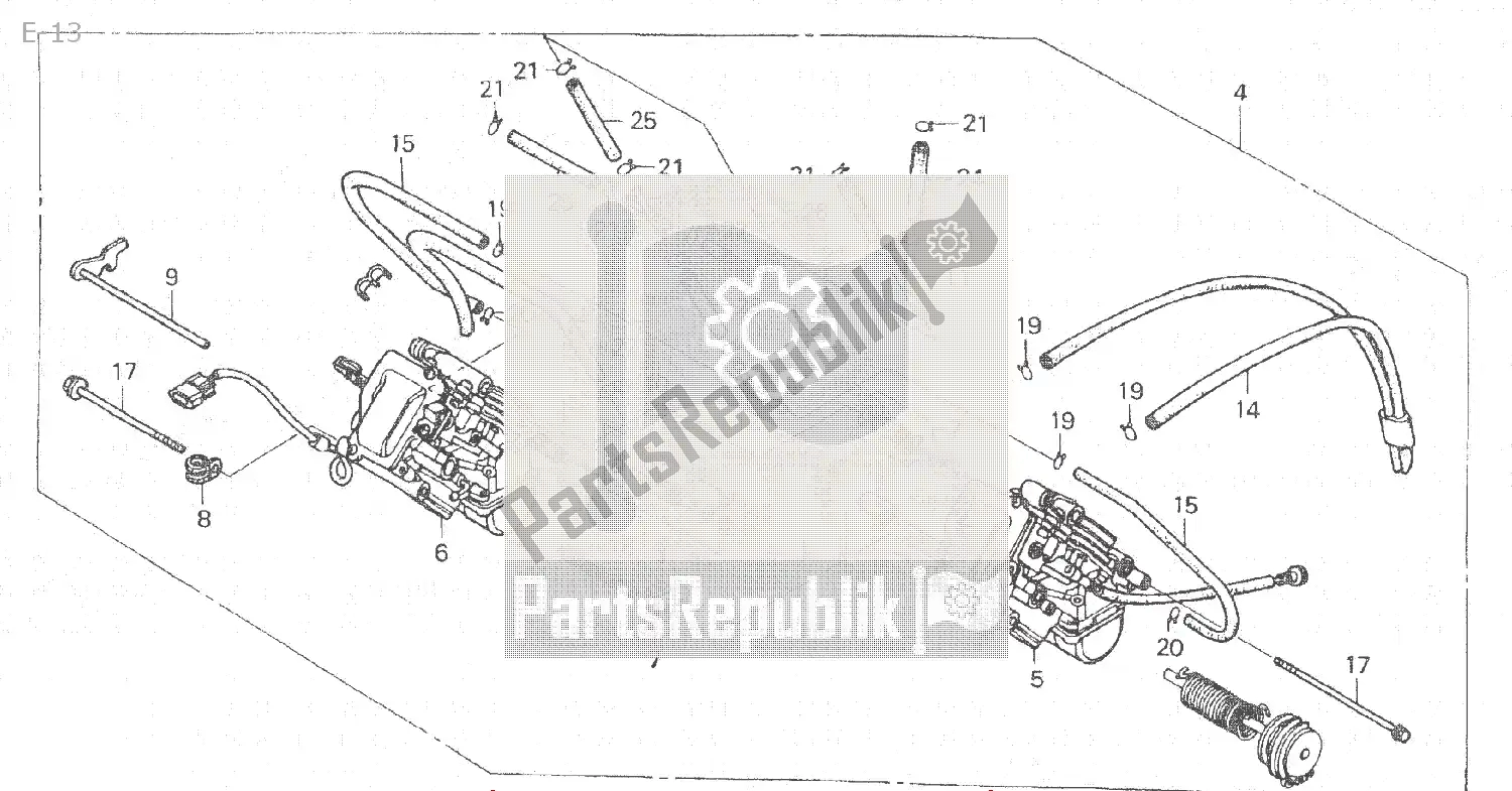 Wszystkie części do E-13 Honda NSR 250 1994