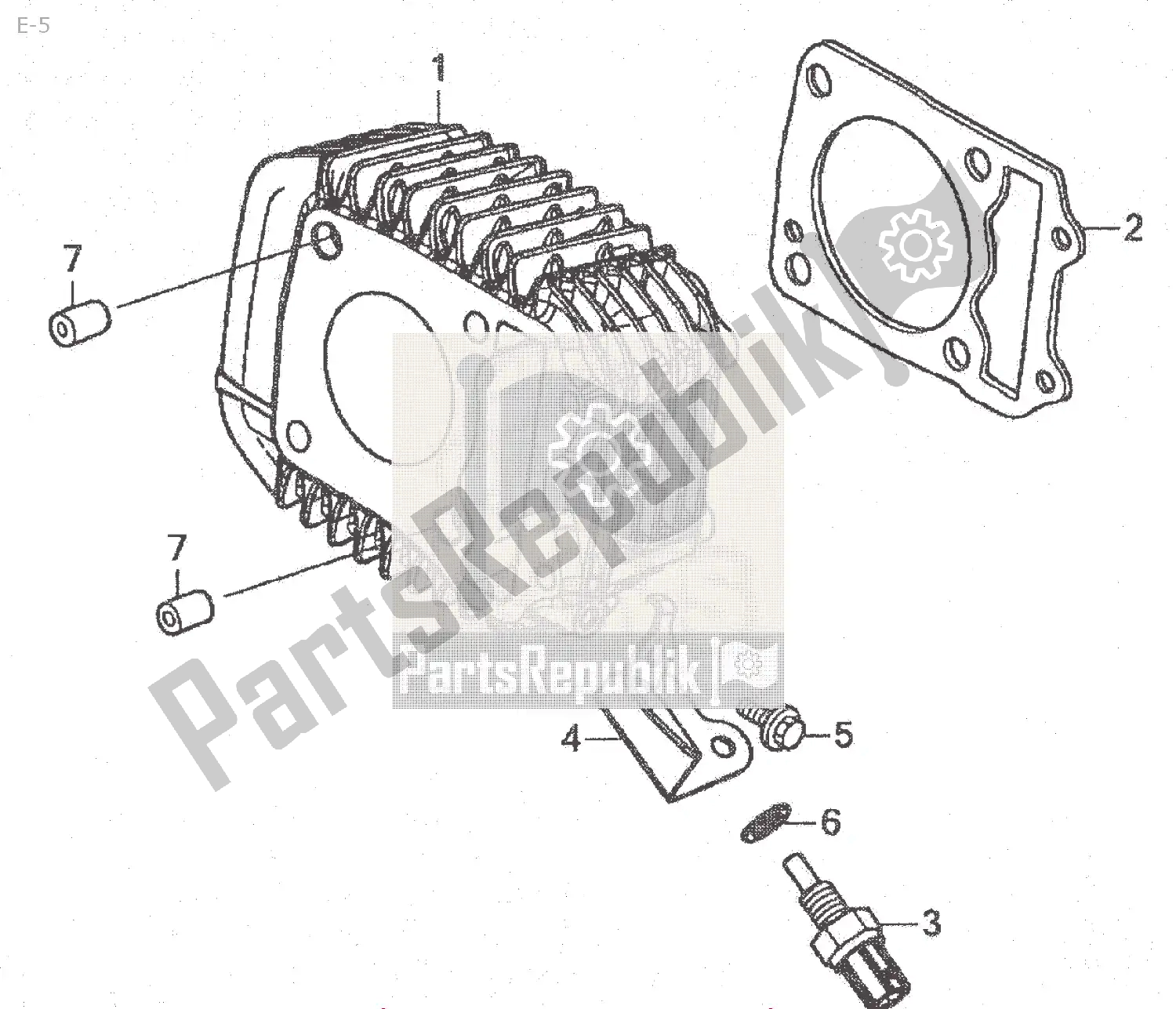 Todas las partes para E-5 de Honda MSX 125 2013