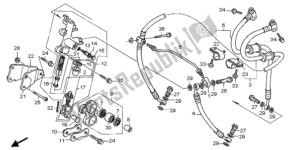 Todas las partes para Segundo Cilindro Maestro de Honda CBR 1000F 1995