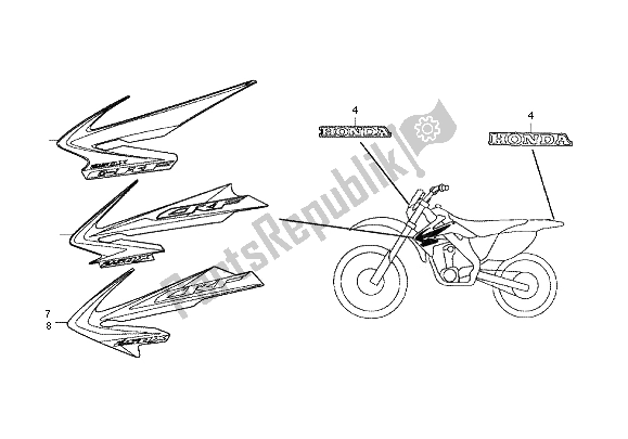 Todas las partes para Marca de Honda CRF 250X 2012