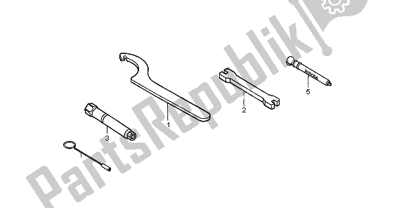 All parts for the Tools of the Honda CRF 250X 2009