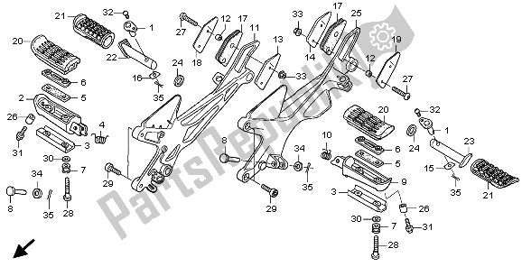 Tutte le parti per il Passo del Honda CBF 1000 2009