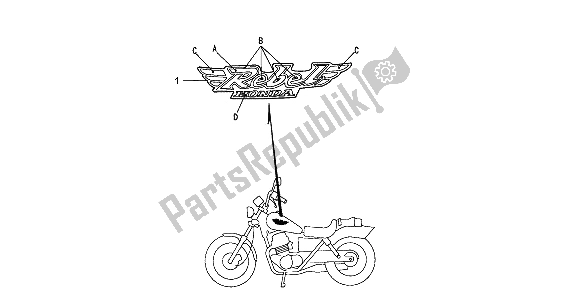 All parts for the Mark of the Honda CA 125 1996