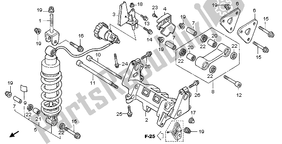 Tutte le parti per il Cuscino Posteriore del Honda VFR 800A 2007