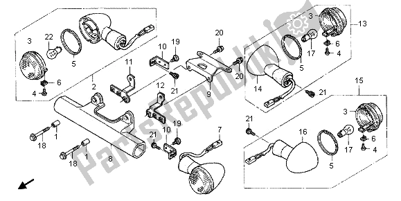 Todas las partes para Guiño de Honda VT 750C 2006