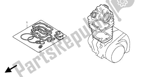 Tutte le parti per il Kit Di Guarnizioni Eop-1 A del Honda TRX 400 EX Sportrax 2006