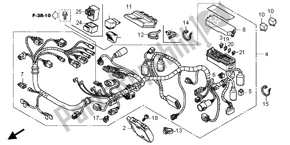 Todas las partes para Arnés De Cables de Honda CB 1100A 2013