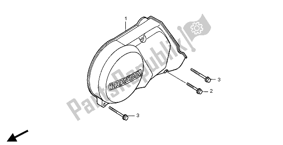 Tutte le parti per il Coperchio Carter Sinistro del Honda XR 70R 1997