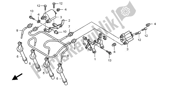 Toutes les pièces pour le Bobine D'allumage du Honda CBF 600S 2010