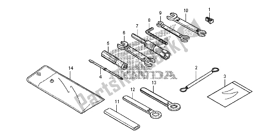 All parts for the Tools of the Honda NC 700D 2013