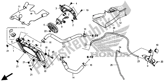 Todas las partes para Radiador de Honda CB 500F 2013