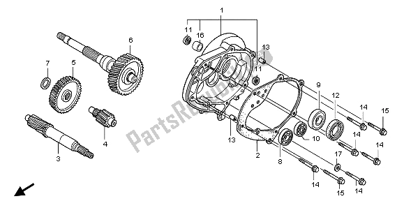 All parts for the Transmission of the Honda SH 125 2008