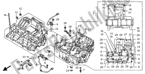 Toutes les pièces pour le Carter du Honda CB 1300 2009