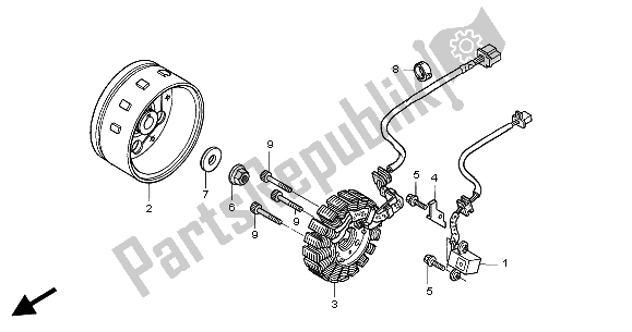 Todas las partes para Generador de Honda VT 125C 2004