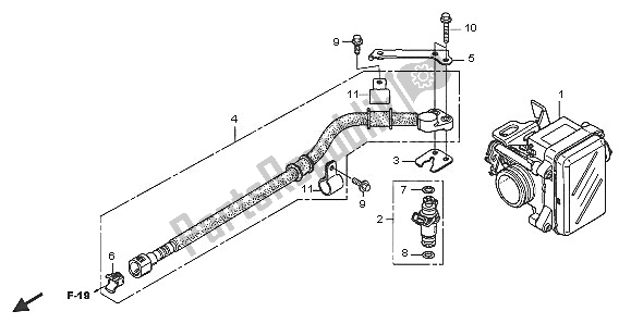 Todas las partes para Cuerpo Del Acelerador de Honda FES 125 2005