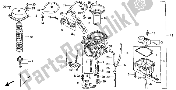 Wszystkie części do Ga? Nik Honda NX 650 1992