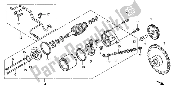 Todas las partes para Motor De Arranque de Honda PES 150 2010