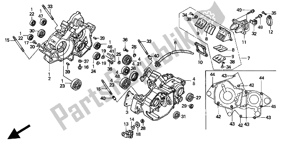 Todas as partes de Bloco Do Motor do Honda CR 125R 1993