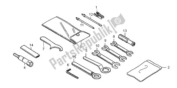 Todas las partes para Herramienta de Honda CB 1100A 2013