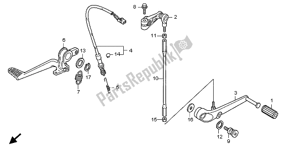 Todas las partes para Pedal de Honda CB 1000R 2009