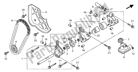 Wszystkie części do Pompa Olejowa Honda GL 1800A 2003