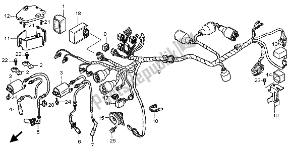 Todas las partes para Arnés De Cables de Honda VT 1100C3 1999