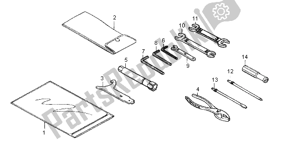 All parts for the Tools of the Honda VT 750C 2006