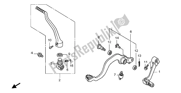 Tutte le parti per il Pedale E Kick Starter del Honda CRF 150R SW 2008