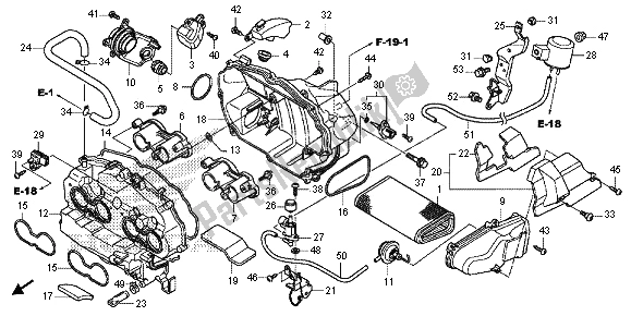 Todas las partes para Filtro De Aire de Honda CB 1000R 2013