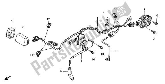 Tutte le parti per il Cablaggio del Honda TRX 400 EX Sportrax 2003