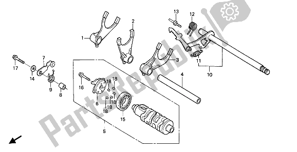 Tutte le parti per il Tamburo Del Cambio del Honda VT 750C 2007