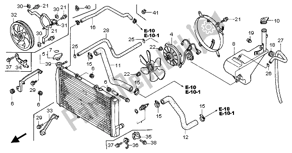 Todas las partes para Radiador de Honda CBR 1100 XX 2003