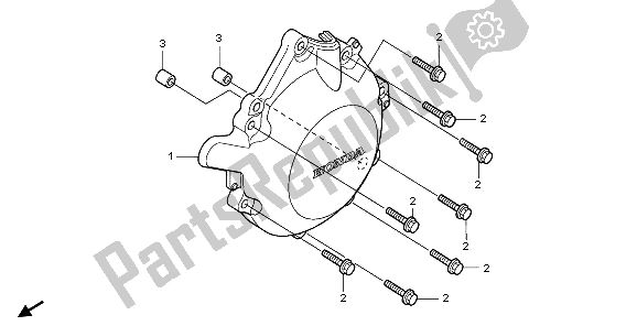 Todas las partes para Cubierta Izquierda Del Cárter de Honda CBR 1000 RR 2006