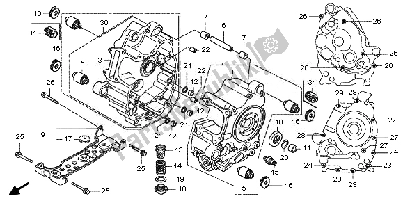 Wszystkie części do Korbowód Honda FJS 600A 2011