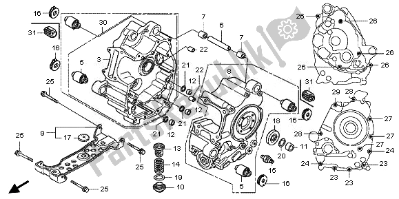 Todas las partes para Caja Del Cigüeñal de Honda FJS 600A 2011