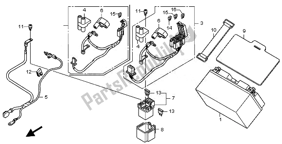 Tutte le parti per il Batteria del Honda CB 600 FA Hornet 2008