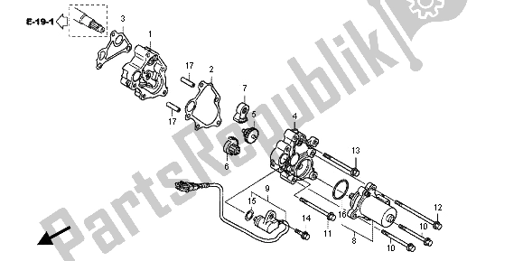 Todas las partes para Engranaje Reductor de Honda VFR 1200 FD 2013