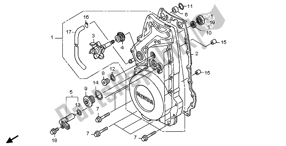 Todas las partes para Cubierta Delantera Del Cárter de Honda ST 1300 2009