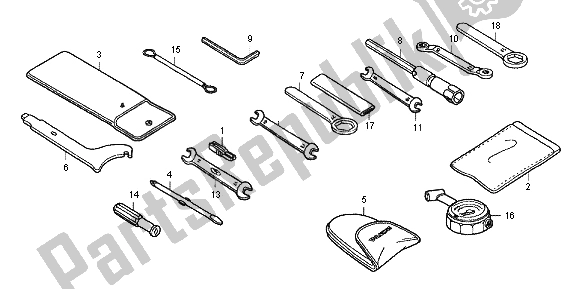 Toutes les pièces pour le Outils du Honda CB 600 FA Hornet 2012