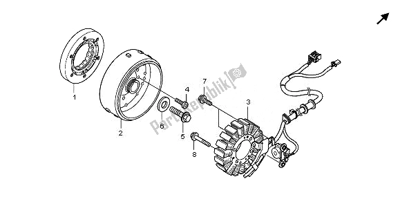 Tutte le parti per il Generatore del Honda NSS 250S 2011