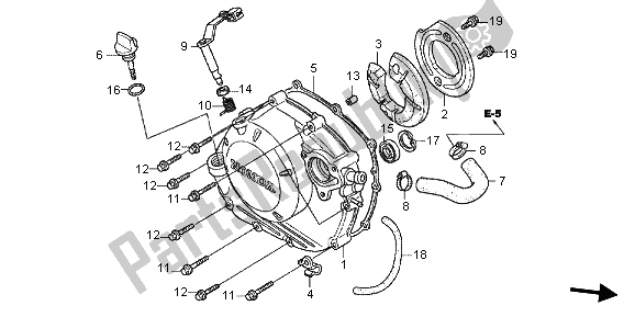 Wszystkie części do Prawa Os? Ona Skrzyni Korbowej Honda CBR 125 RS 2013