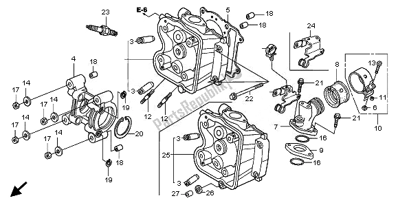 Todas las partes para Cabeza De Cilindro de Honda FES 150 2008