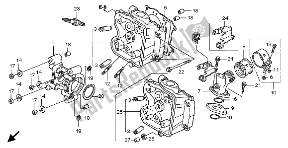 Tutte le parti per il Testata del Honda FES 150A 2007