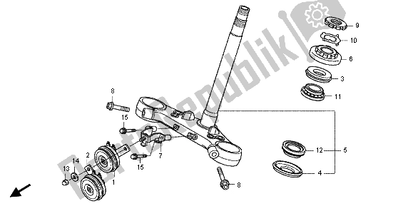 Wszystkie części do Mostek Kierownicy Honda CB 1100A 2013