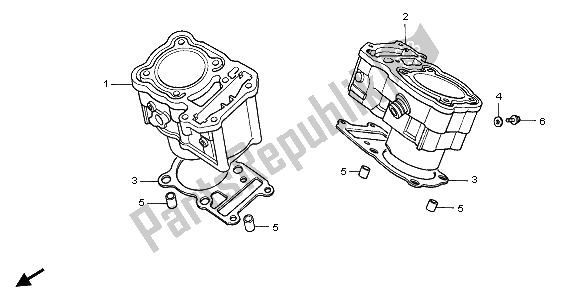 Todas las partes para Cilindro de Honda XRV 750 Africa Twin 1996