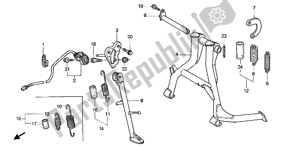Tutte le parti per il In Piedi del Honda CBR 600F 1991