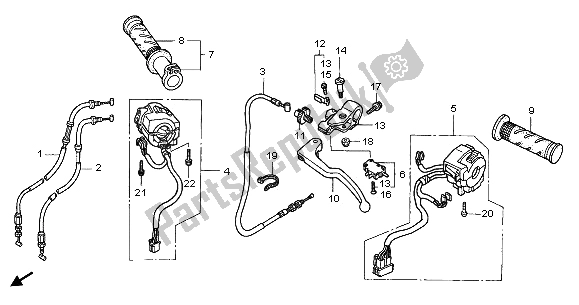 Wszystkie części do Kabel I Prze?? Cznik Honda CBR 900 RR 2003